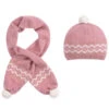 Dr. Kid Pink Hat & Scarf Set