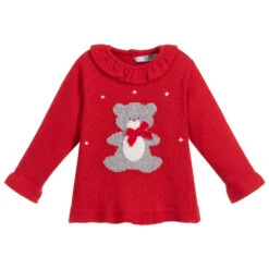 Dr. Kid Red Teddy Knitted Sweater