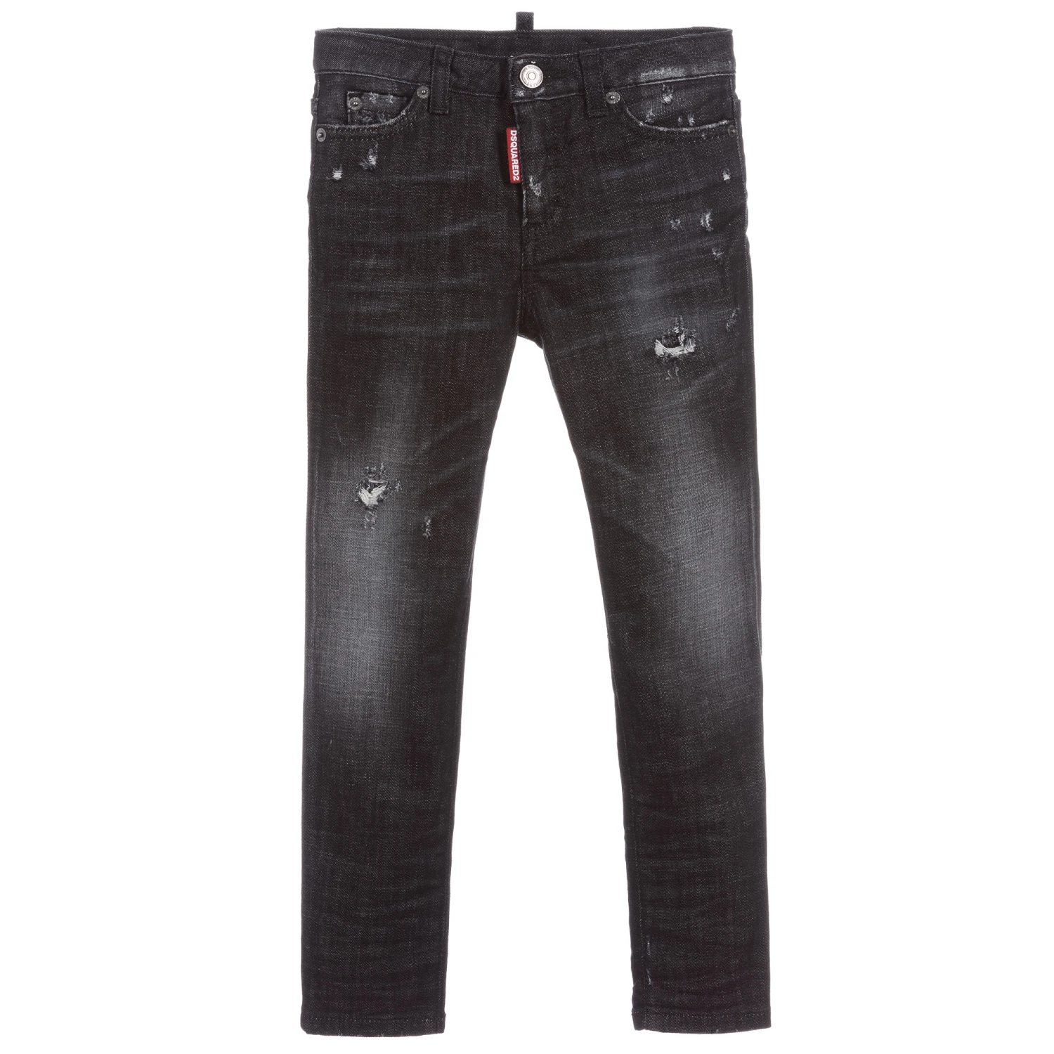 Dsquared2 Girls Black Denim Jeans 1 Dsquared2 Girls Black Denim Jeans