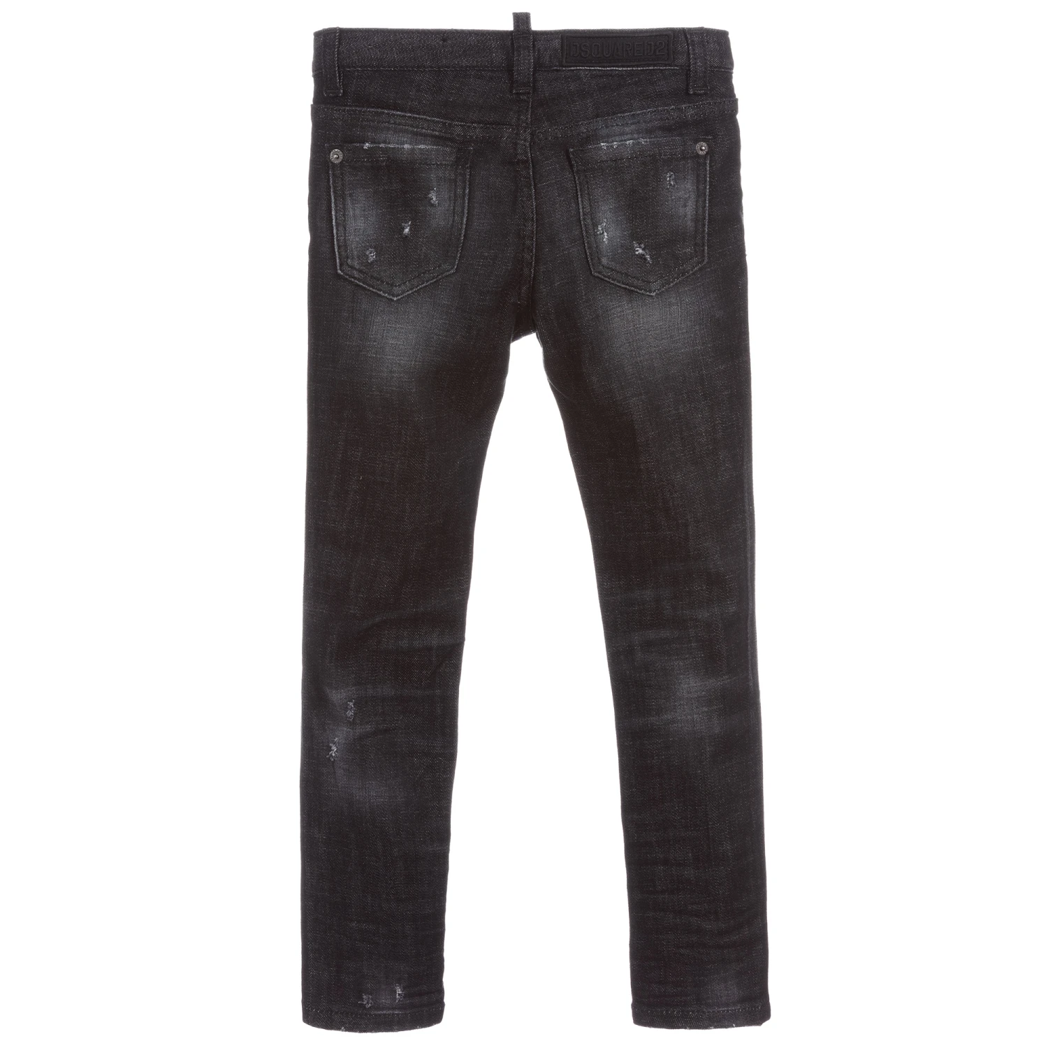 Dsquared2 Girls Black Denim Jeans 2 Dsquared2 Girls Black Denim Jeans - Image 2