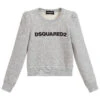 Dsquared2 Grey Cotton Jersey Sweatshirt