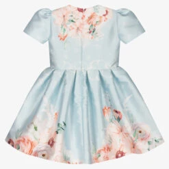EIRENE Girls Blue Floral Satin Dress -Deals Whimsy Collection Store eirene girls blue floral satin dress 424060 85b9c773d95d7b435e91d4b271a5784f2d839f73