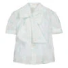 EIRENE Girls Ivory & Green Blouse