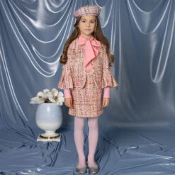 EIRENE Girls Pink Tweed Skirt -Deals Whimsy Collection Store eirene girls pink tweed skirt 325963 b821a4084a93f935b5443c8d1eadf75a67188a38 outfit