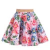 EIRENE Pink Floral Print Satin Skirt