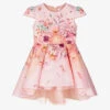 EIRENE Pink Satin Floral Dress