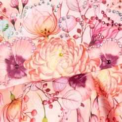 EIRENE Pink Satin Floral Dress -Deals Whimsy Collection Store eirene pink satin floral dress 453917 ecd913c8e06de75e898cd21c397245dfd7ac1b26