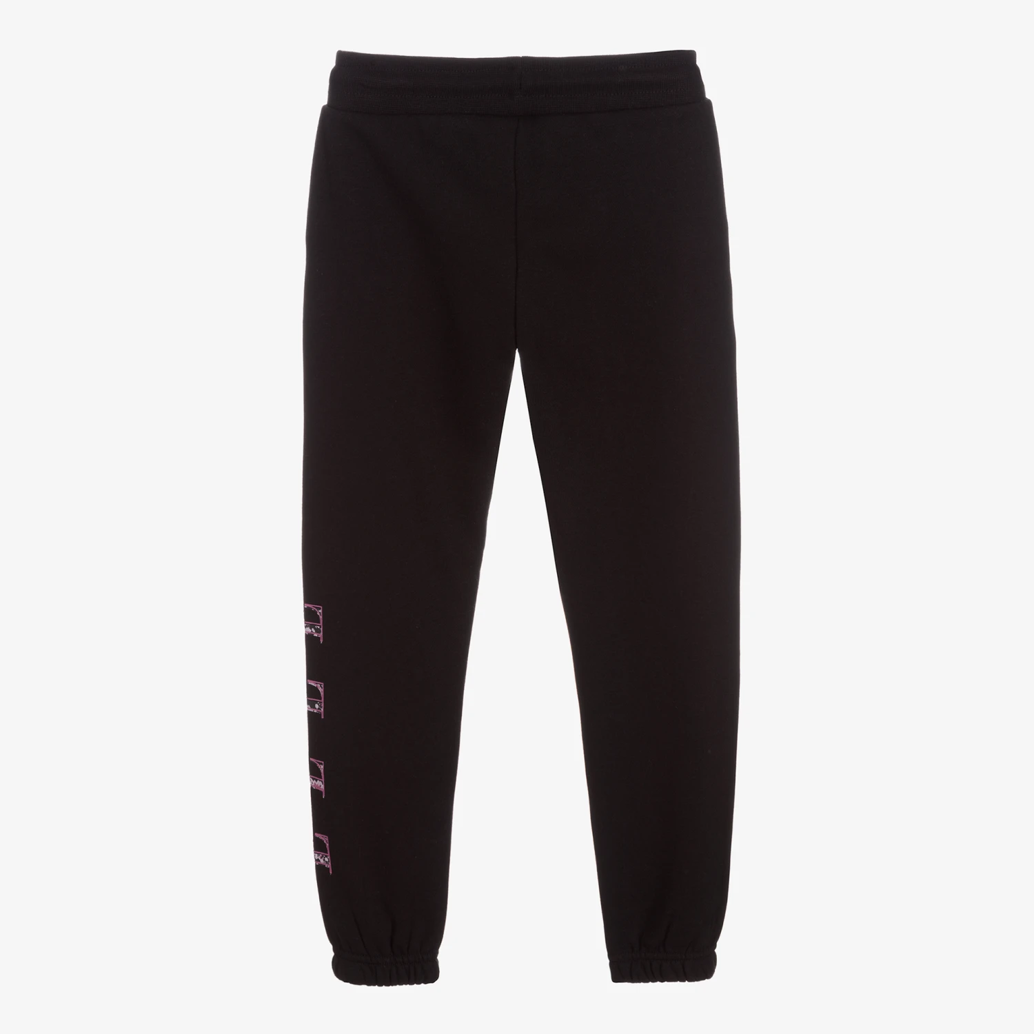 Elle Girls Black Logo Joggers 2 Elle Girls Black Logo Joggers - Image 2