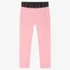 Elle Girls Pink Cotton Leggings