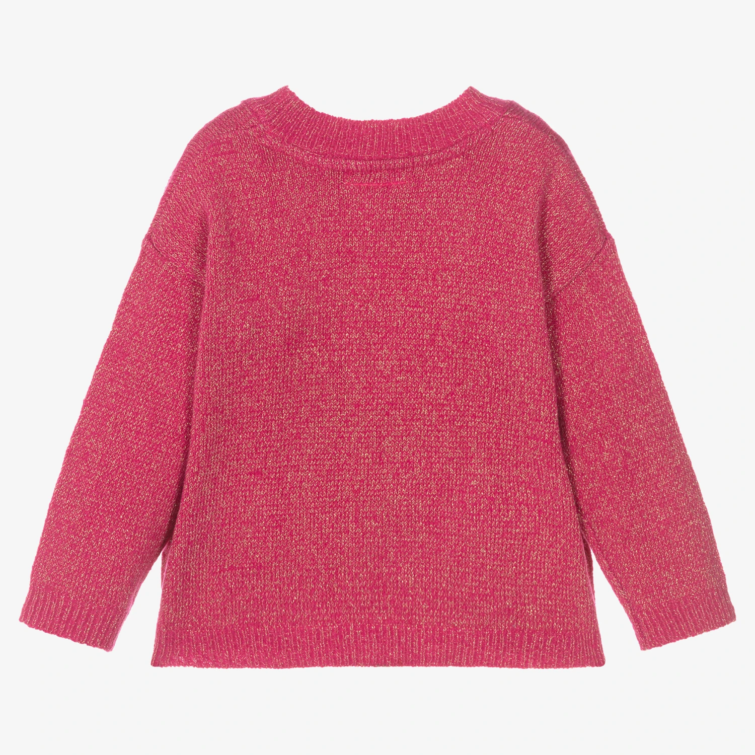 Elle Girls Pink & Gold Logo Jumper 2 Elle Girls Pink & Gold Logo Jumper - Image 2