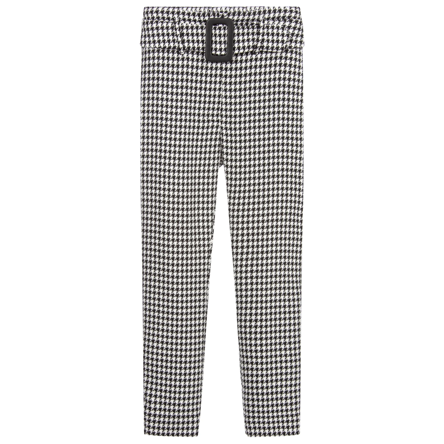 Elsy Black Houndstooth Trousers 1 Elsy Black Houndstooth Trousers