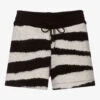 Elsy Black & Ivory Knitted Shorts