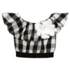 Elsy Black & White Top & Brooch Set