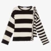 Elsy Girls Black & Ivory Sweater