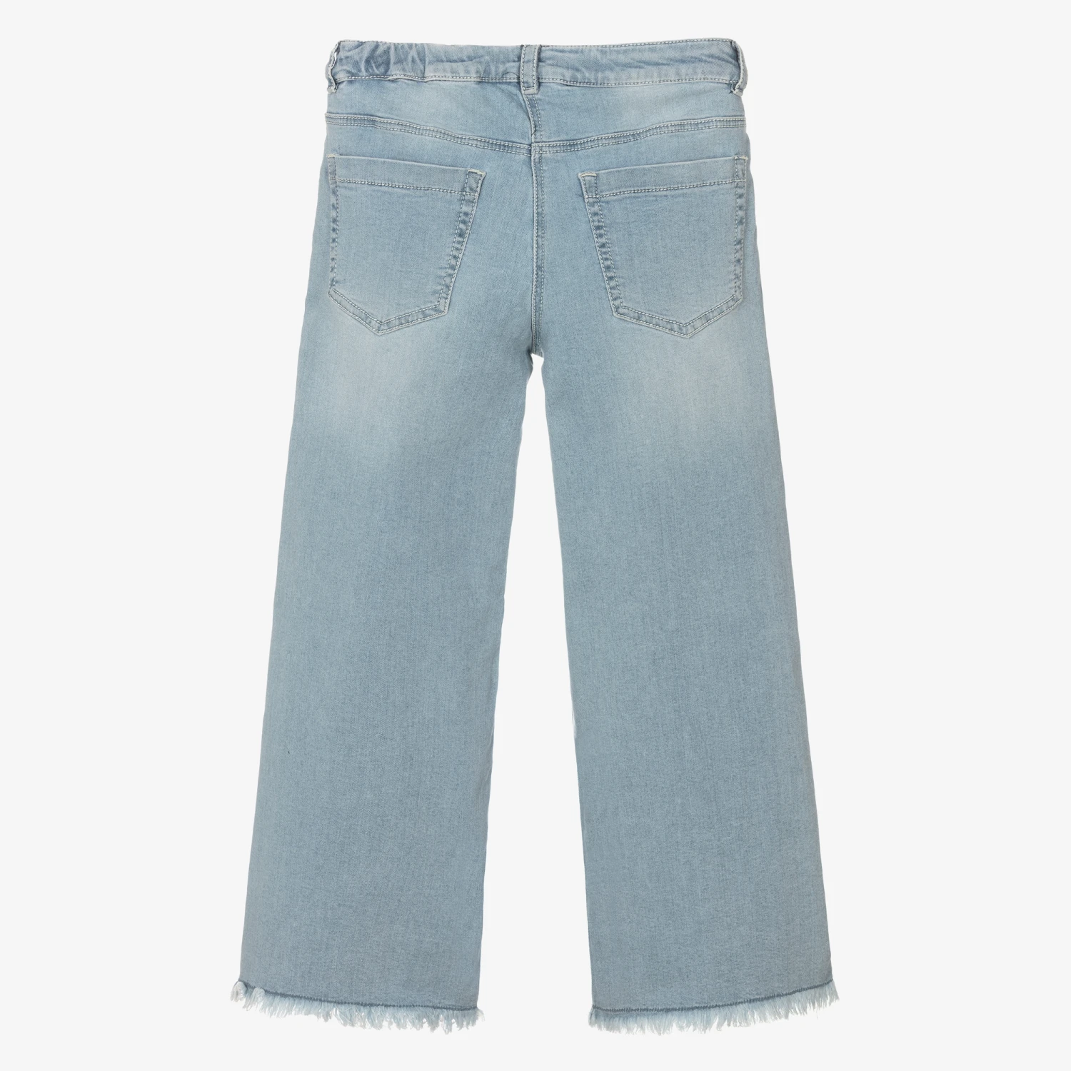 Elsy Girls Blue Denim Wide-Leg Jeans 2 Elsy Girls Blue Denim Wide-Leg Jeans - Image 2