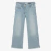 Elsy Girls Blue Denim Wide-Leg Jeans