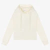 Elsy Girls Ivory Cotton Hoodie