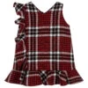 Elsy Girls Wool Blend Check Dress