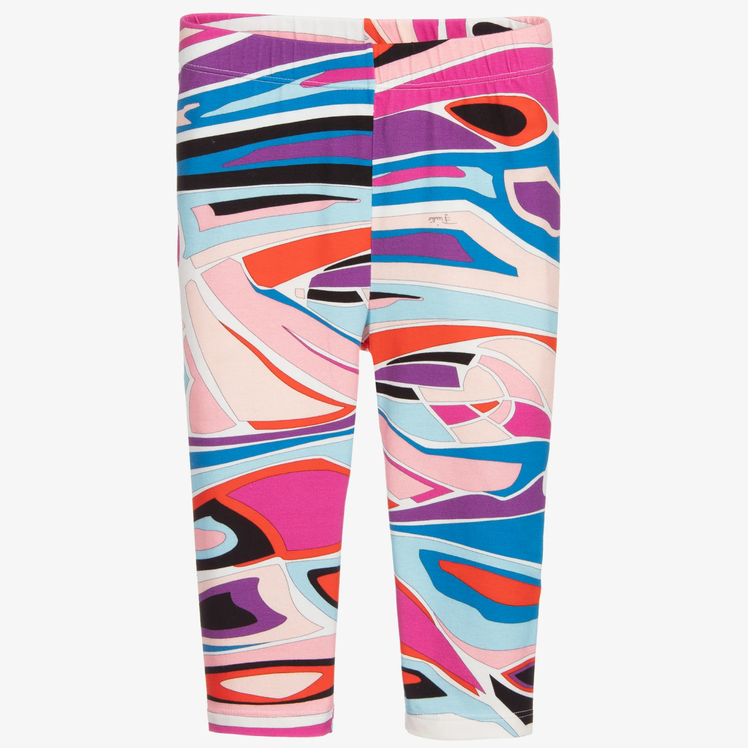 PUCCI Pink & Purple Cotton Leggings 1 PUCCI Pink & Purple Cotton Leggings