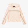 Emporio Armani Girls Pink Hooded Zip-Up Top