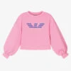 Emporio Armani Girls Pink Logo Sweatshirt