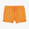 Everything Must Change Girls Orange Cotton Shorts