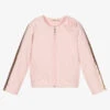 Everything Must Change Girls Pink Cotton Zip-Up Top