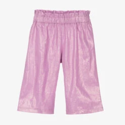 Everything Must Change Girls Purple Linen & Lurex Trousers