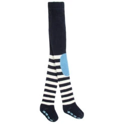 Falke Blue & White Striped Tights