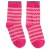 Falke Pink Striped Cotton Socks