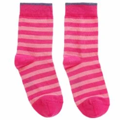 Falke Pink Striped Cotton Socks