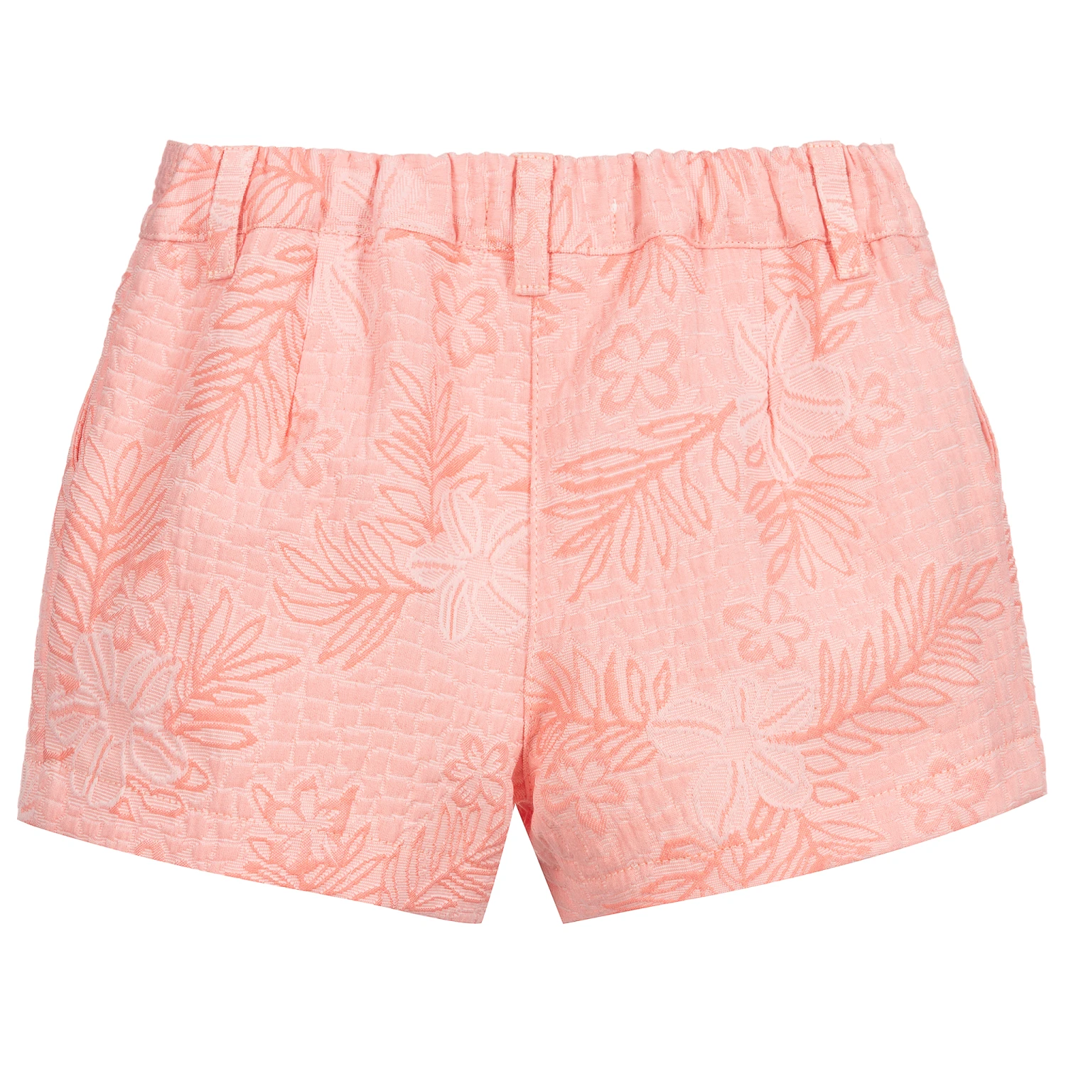 Fina Ejerique Girls Orange Jacquard Shorts 2 Fina Ejerique Girls Orange Jacquard Shorts - Image 2