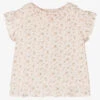 Fina Ejerique Girls Pink Cotton Floral Blouse