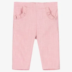 Fina Ejerique Girls Pink Twill Trousers