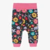 Frugi Girls Blue & Pink Cotton Joggers