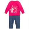 FS Baby Girls Pink & Blue Trousers Set