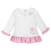 FS Baby Girls White Zip-Up Top
