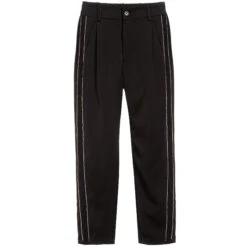 Fun & Fun Girls Black Diamanté Trousers