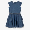 Fun & Fun Girls Blue Chambray Dress