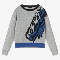 Fun & Fun Girls Grey Knitted Jumper