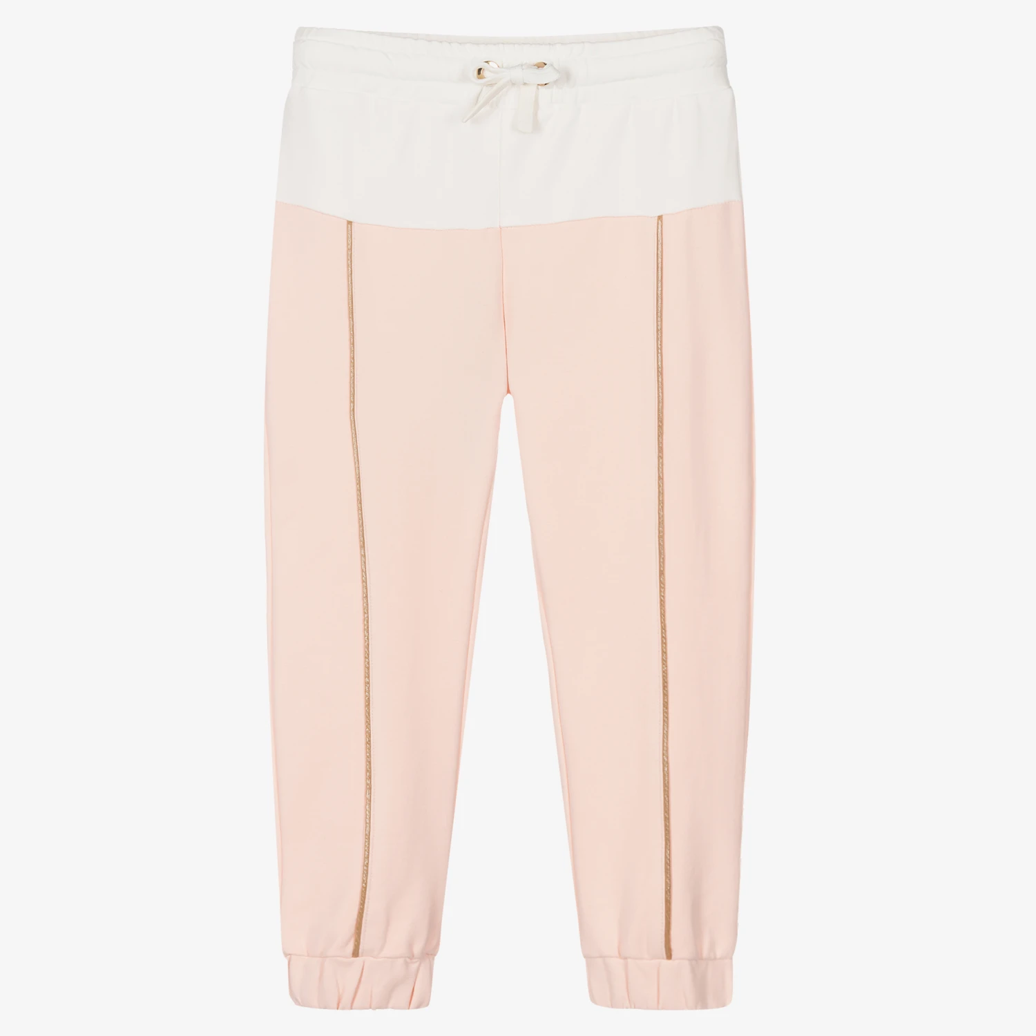 Fun & Fun Girls Pink Cotton Joggers 1 Fun & Fun Girls Pink Cotton Joggers
