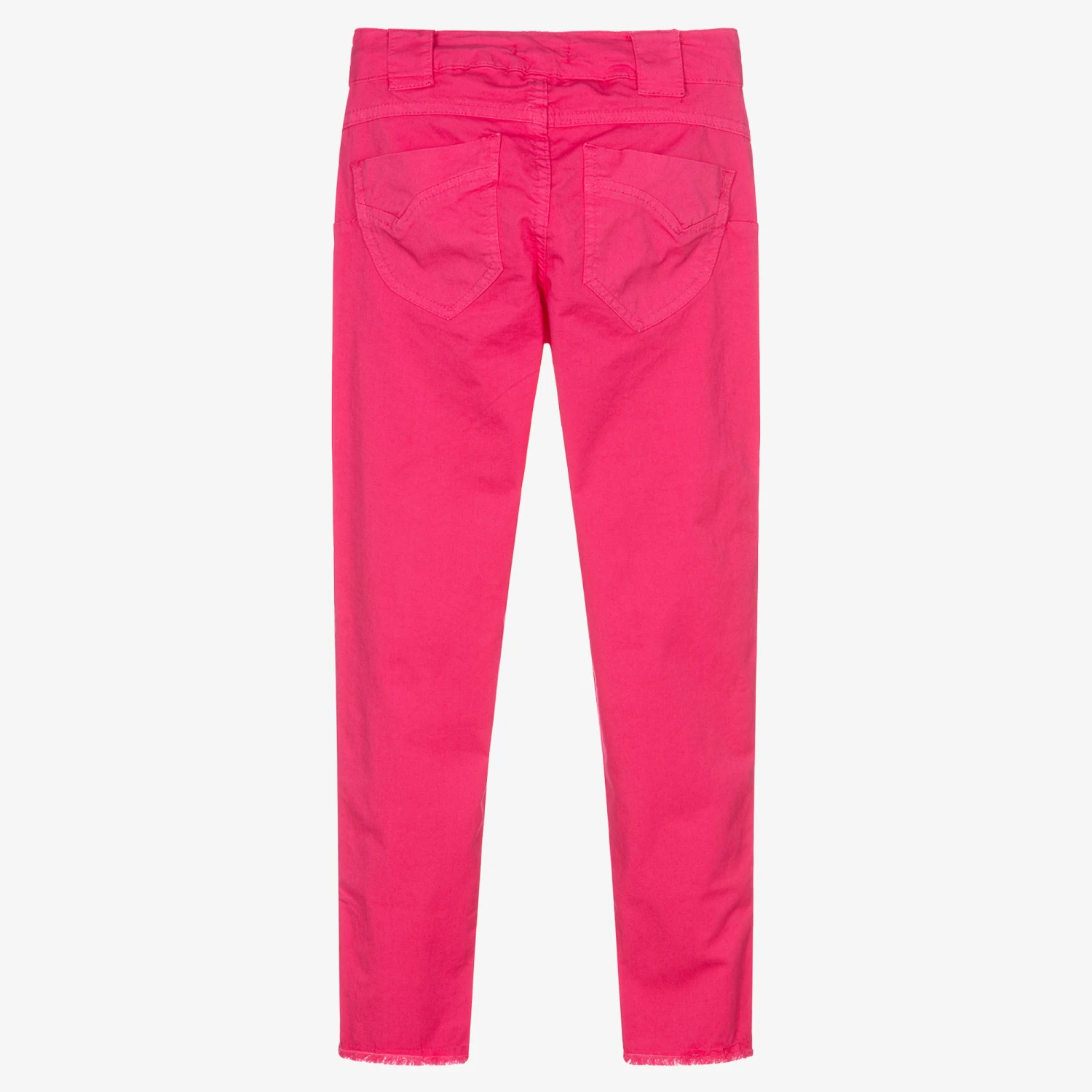 Fun & Fun Girls Pink Cotton Trousers 2 Fun & Fun Girls Pink Cotton Trousers - Image 2