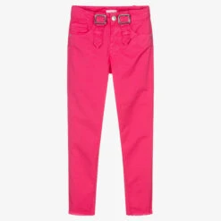 Fun & Fun Girls Pink Cotton Trousers