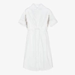 Fun & Fun Girls White Cotton Tunic Top