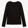 Fun & Fun Glittery Black Knitted Top