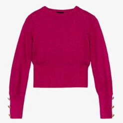 Fun & Fun Pink Viscose Knitted Sweater
