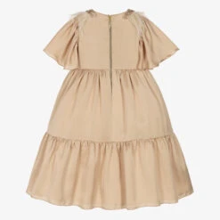 Graci Girls Gold Feather Satin Dress -Deals Whimsy Collection Store graci girls gold feather satin dress 506630 f5f584c928965da10905034bf72d1fedfbd733a2
