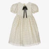 Graci Girls Ivory Polka Dot Dress