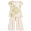 Graci Ivory & Gold Culottes Set