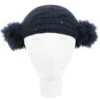 Grevi Blue Knitted Pom-Pom Headband